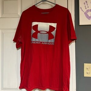 Under Armour Red Short Sleeve Tee